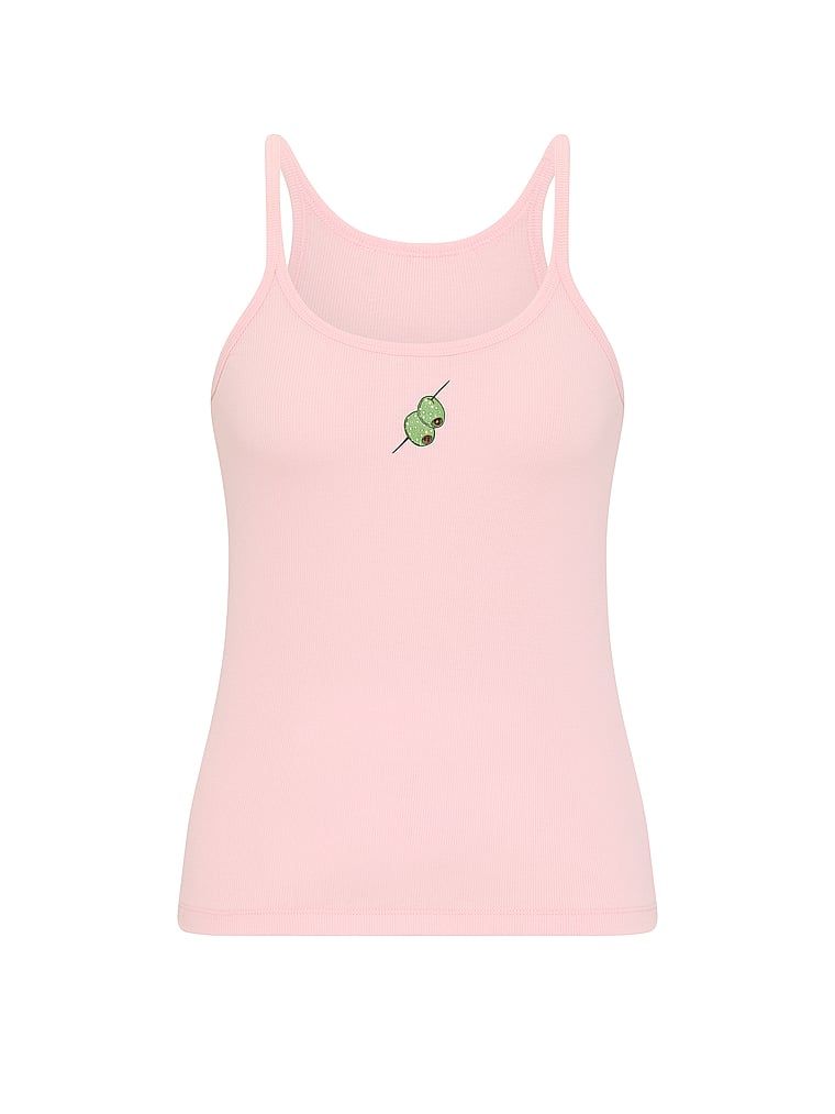 Mix & Match bavlněné noční top. Produkt je růžové barvy a pochází z kolekce Victoria's Secret.