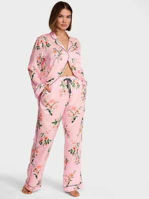 Victoria's Secret Saténové dlouhé pyžamo