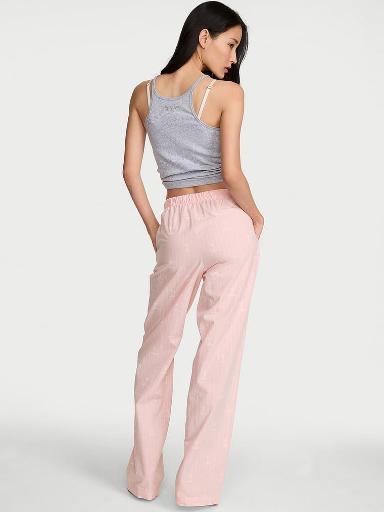Mix & Match Heritage bavlněné pyžamové kalhoty. Produkt má vzorovanou barvu a pochází z kolekce Victoria's Secret.