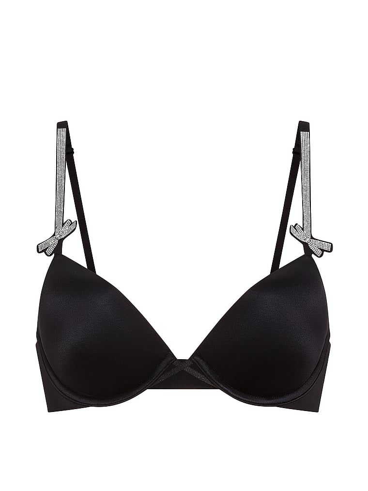 Push-up podprsenka Shine Bow. Produkt je černý a pochází z kolekce Very Sexy.