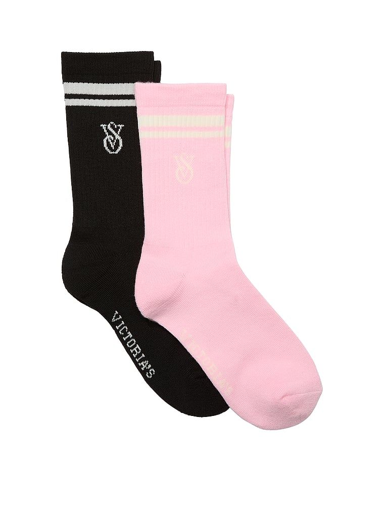 Dlouhé ponožky 2 páry. Produkt je vzorovaný a pochází z kolekce Victoria's Secret.