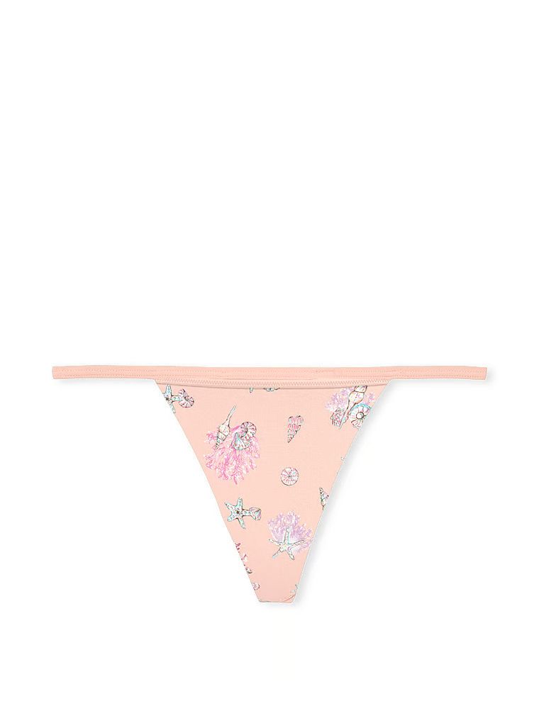 Elastická bavlněná tanga. Produkt je vzorovaný a pochází z kolekce Victoria's Secret.