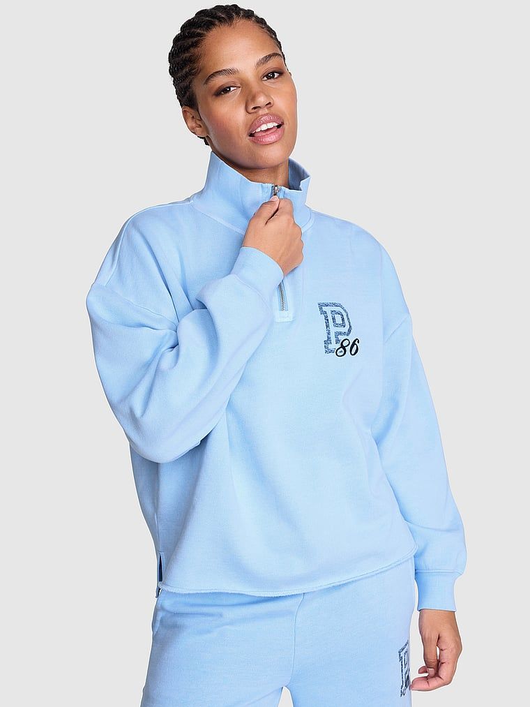 Mikina Campus Fleece se zipem 1/4 (rovný střih)