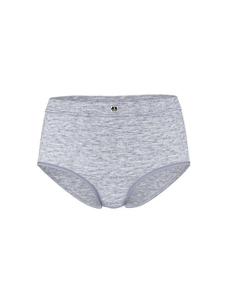 Bavlněné kalhotky s logem značky s vysokým pasem Hardware. Výrobek je šedý a pochází z kolekce Cotton.