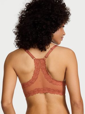 Body by Victoria Lehce podšitá krajková podprsenka Racerback s plným zakrytím