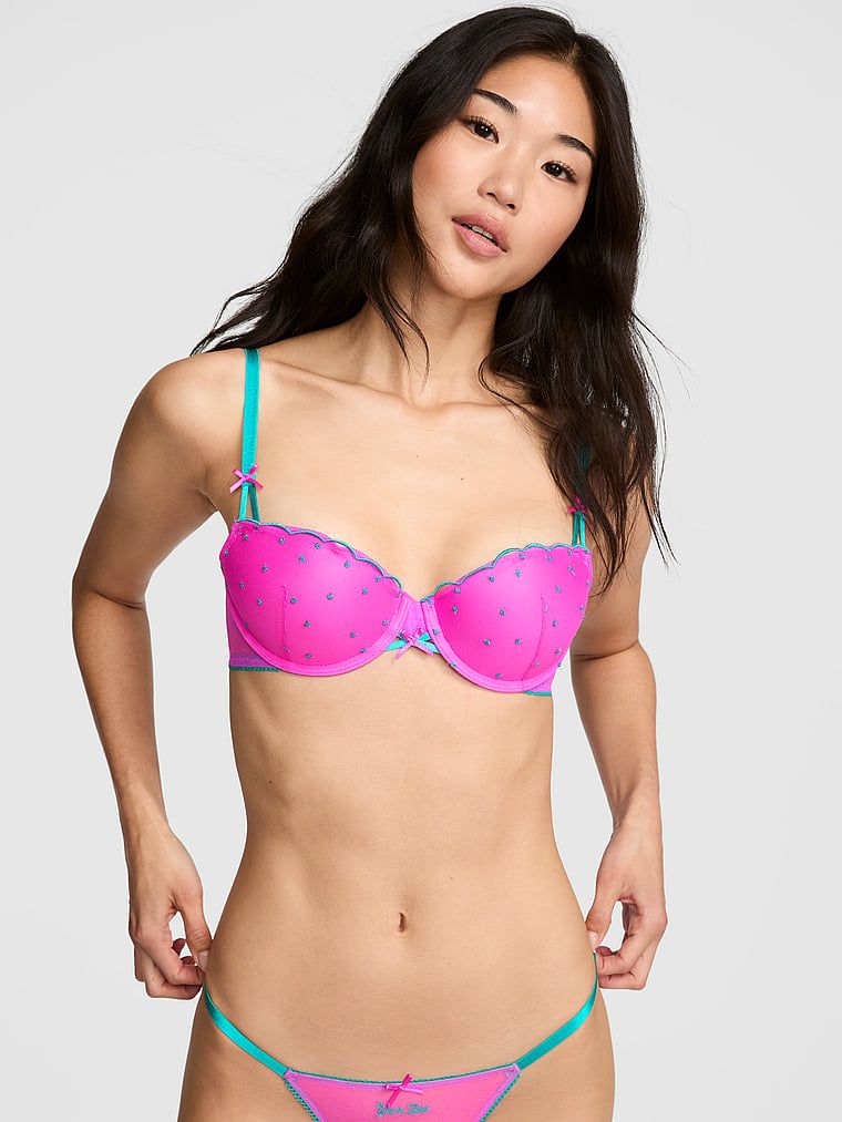 Push-up balkonová podprsenka PINK Wink