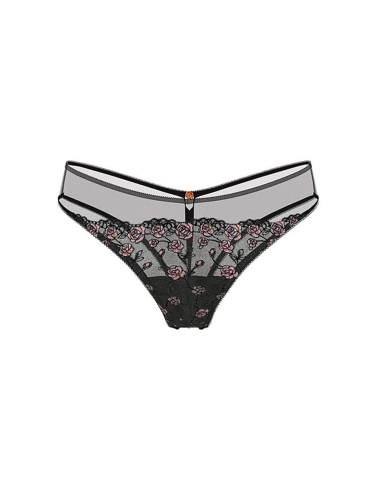Tease Rose Cheeky síťované kalhotky. Produkt je vzorovaný a pochází z kolekce Victoria's Secret.