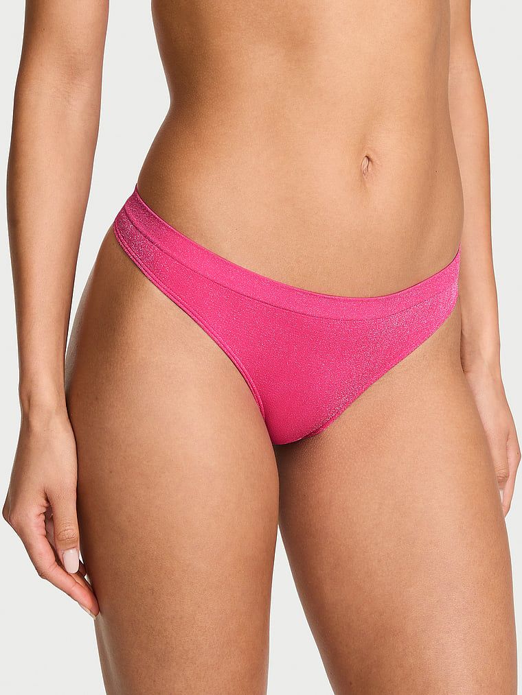 Seamless Bezešvá třpytivá tanga