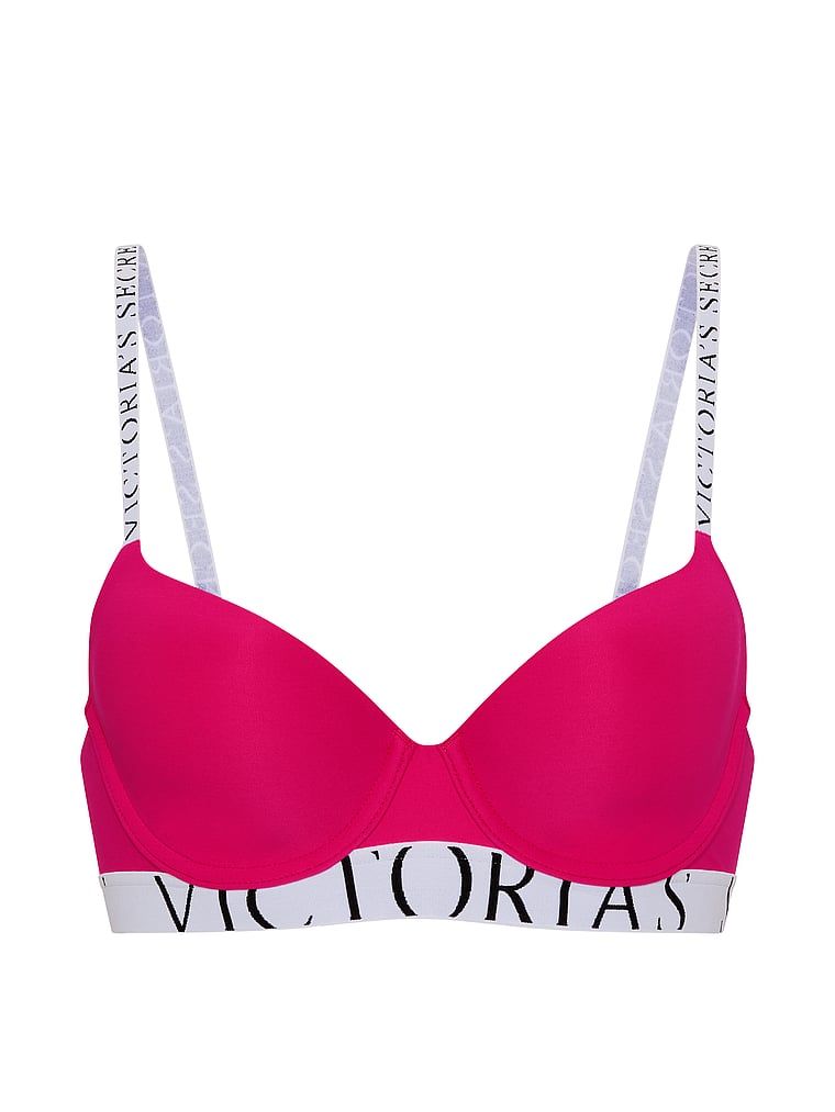 CoolBra Demi mírně polstrovaný. Produkt je růžové barvy a pochází z kolekce triček.