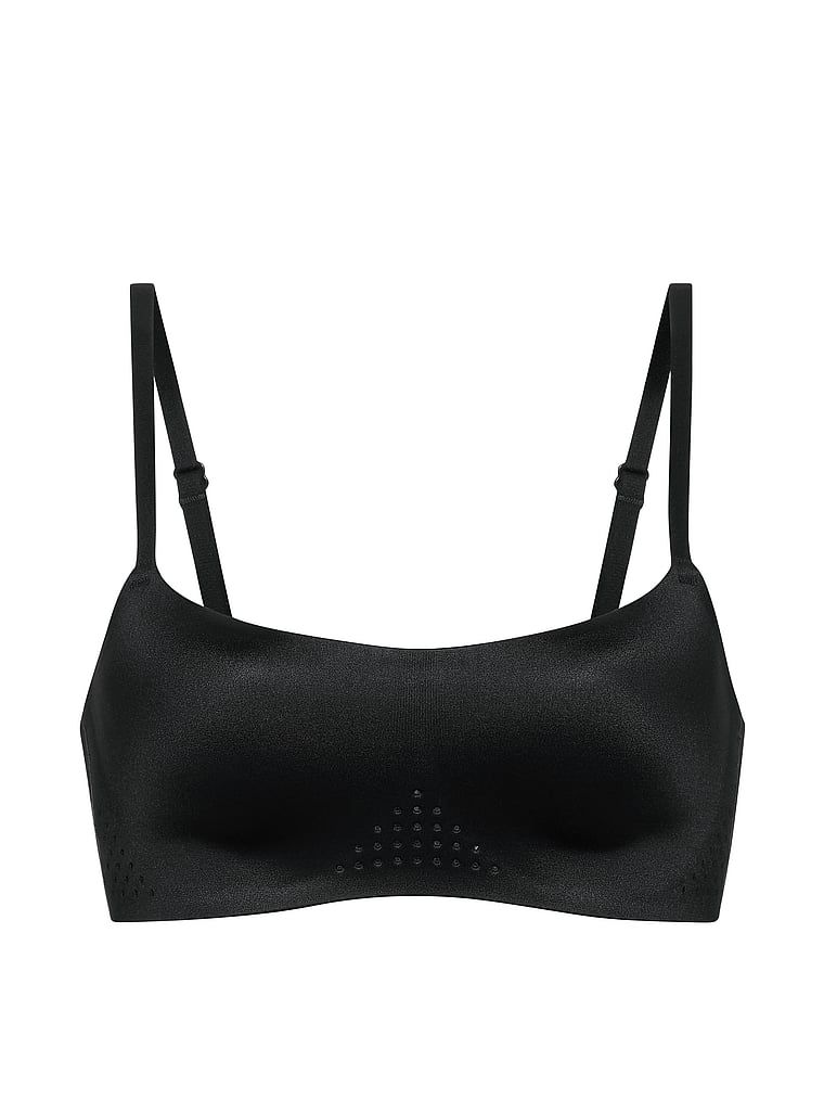 Sportovní podprsenka vyrobená z lesklého materiálu VSX Featherweight Light GlossyTech. Produkt je černý a pochází z kolekce VSX.