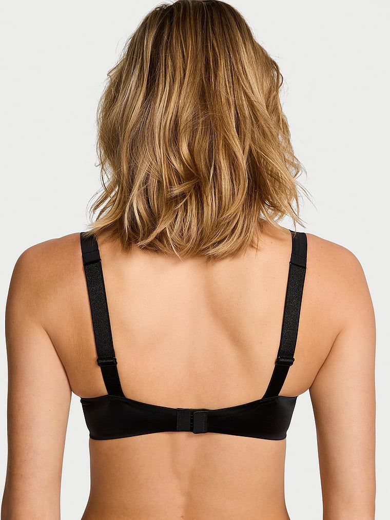 Push-up podprsenka zvětšující se o 2 velikosti Bombshell Scattered Shine Strap. Produkt je černý a pochází z kolekce Very Sexy.