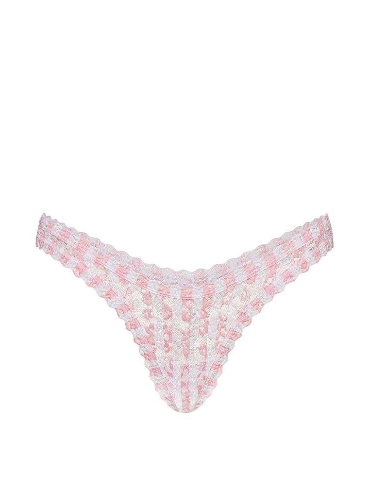 Ultra-Mini Scoop krajkové tanga. Produkt je vzorovaný a pochází z kolekce Lacie.