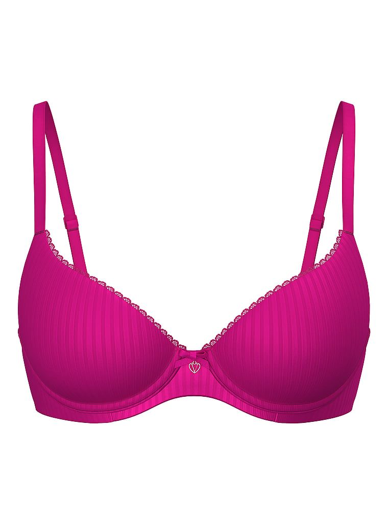 Mírně vyztužená podprsenka Demi. Produkt je růžový a pochází z kolekce Body by Victoria.