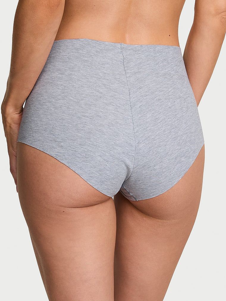 Bavlněné kalhotky bezešvé kalhotky No-Show Brief. Produkt je šedý a pochází z kolekce No-Show.