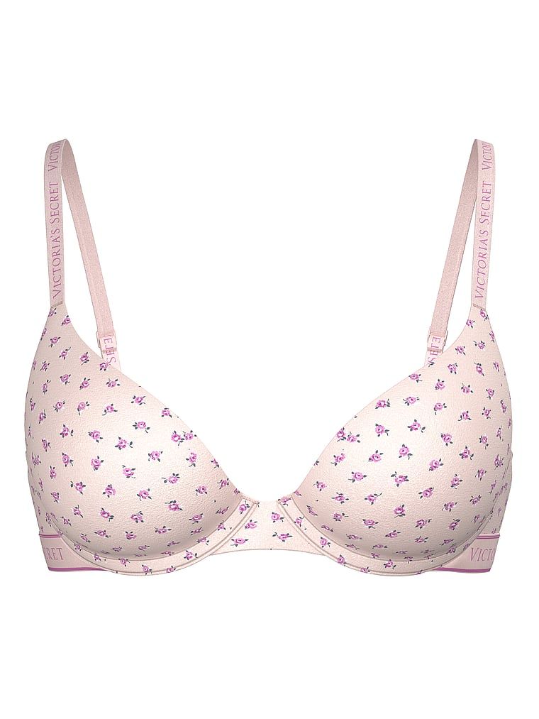 Bavlněná push-up podprsenka Perfect Shape s logem
