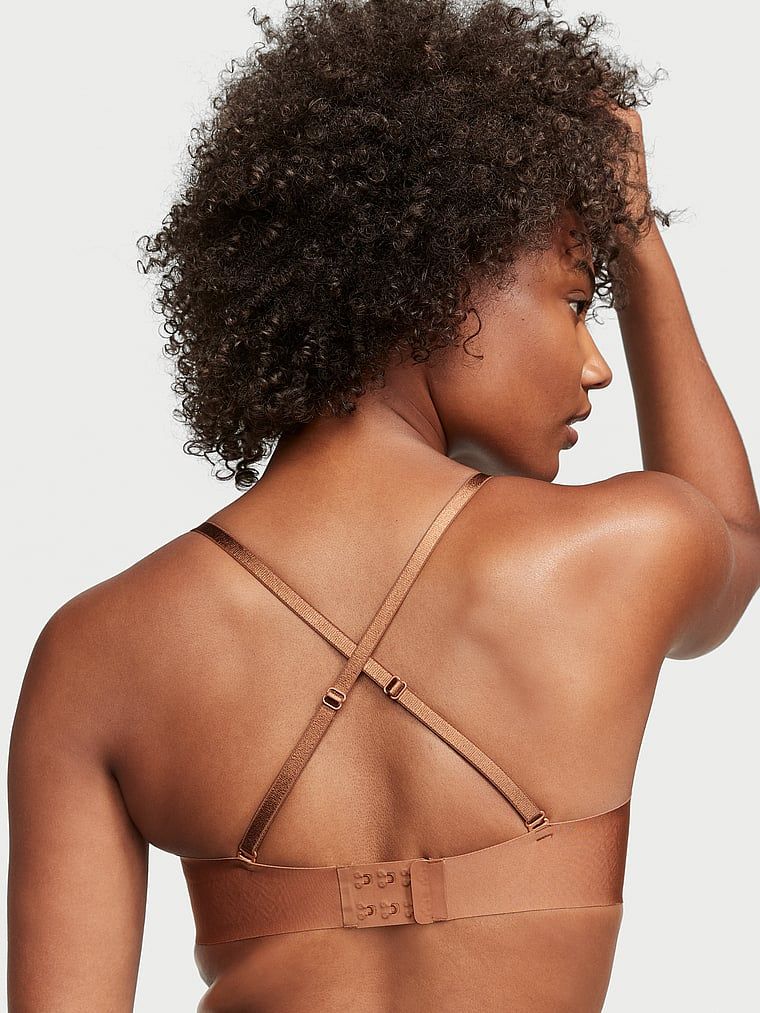 Sexy Illusions Push-up podprsenka bez ramínek. Produkt je hnědý a pochází z kolekce Victoria's Secret Bare.