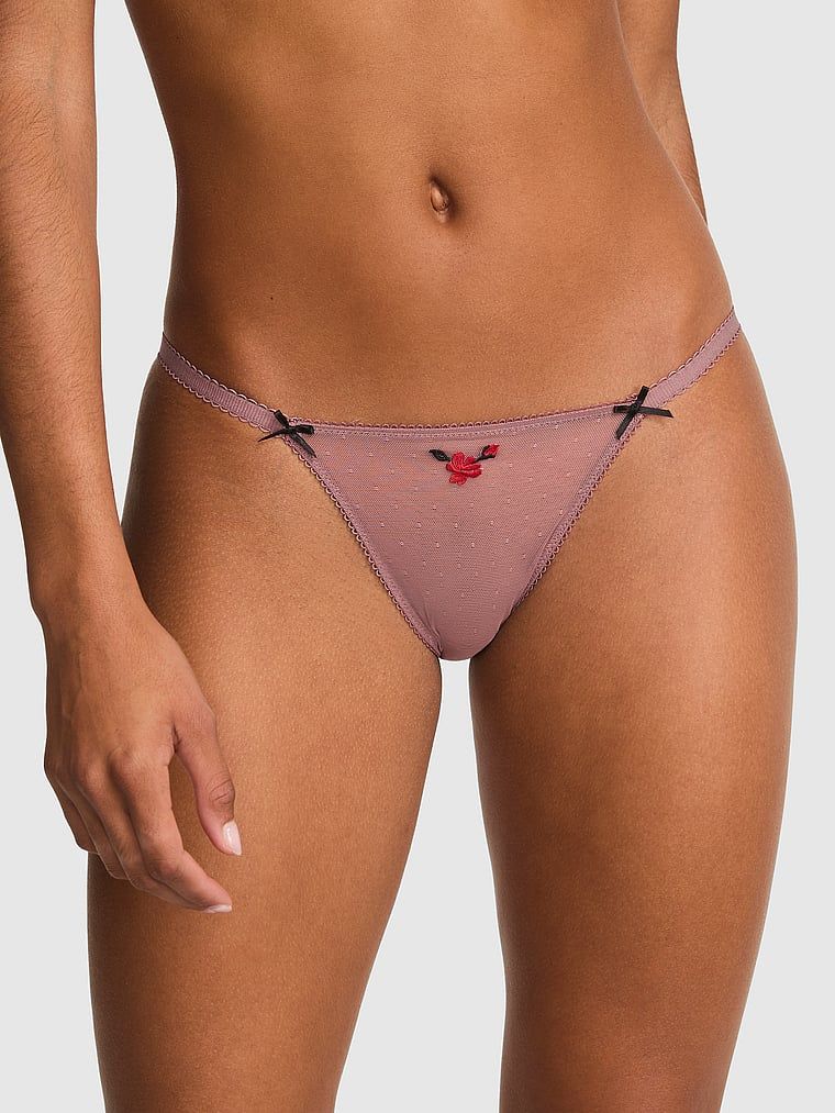 PINK Bikini kalhotky s tenkými pásky PINK Wink