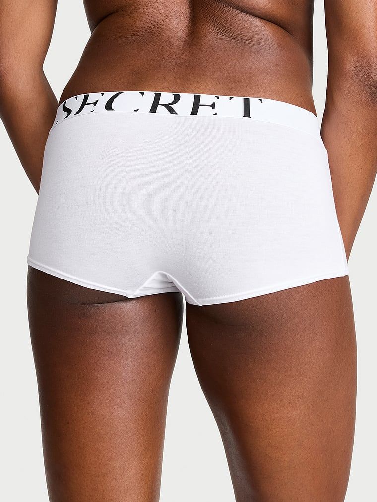 Logo Boyshorts s explodovaným Cotton. Produkt je bílé barvy a pochází z kolekce Cotton.