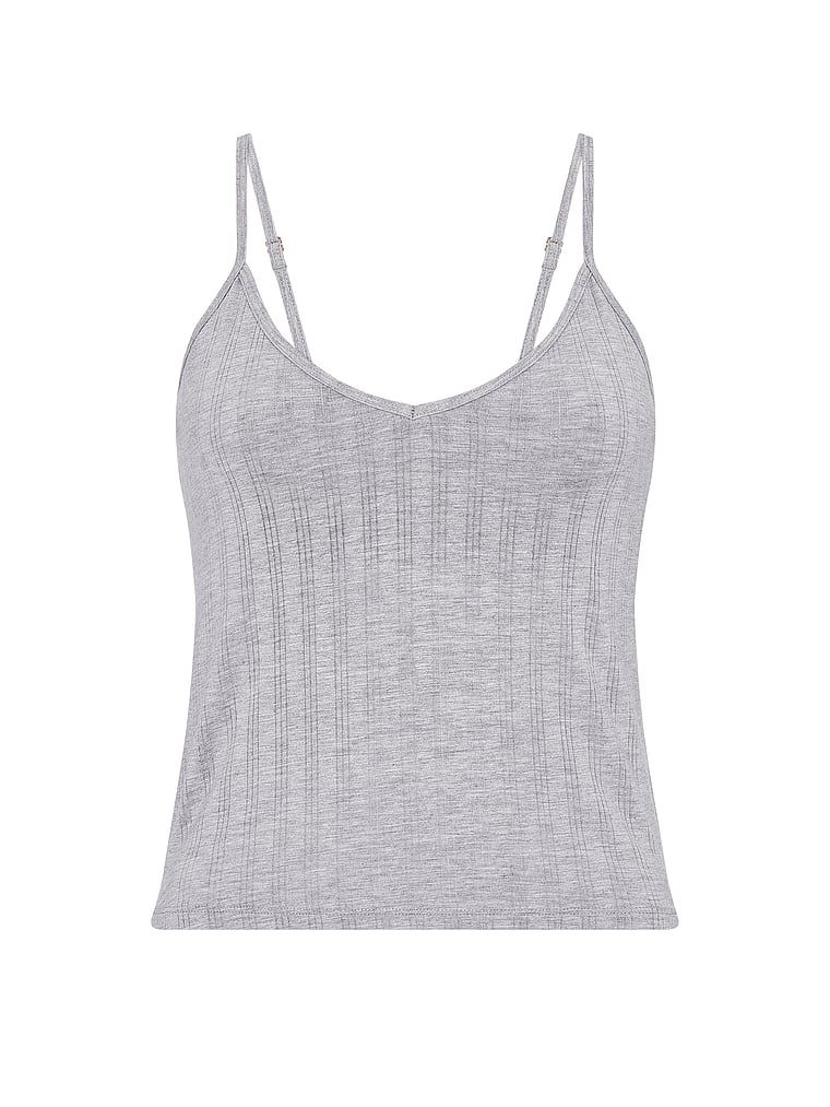 Vršek je vyroben ze SoSoft Ultra-Fine modalu na spaní. Produkt je šedé barvy a pochází z kolekce Victoria's Secret.