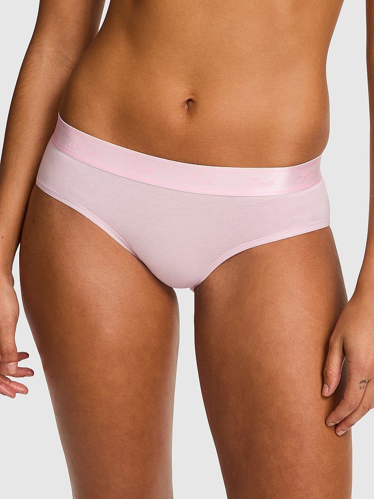 Bavlněné bokové kalhotky s logem