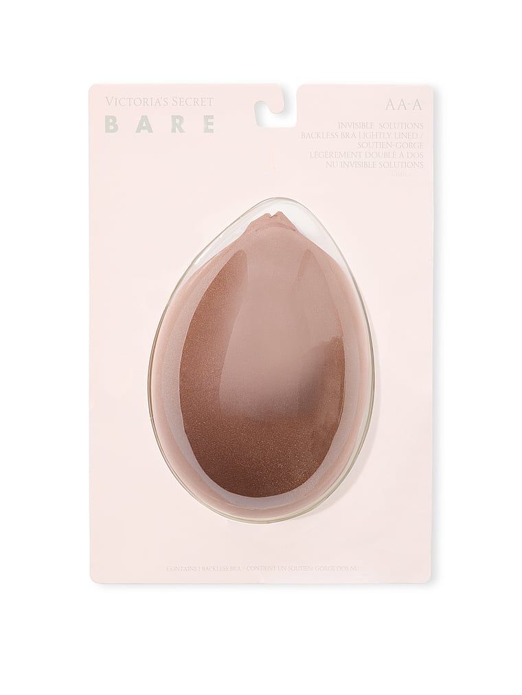 Silikonová samonosná podprsenka bez ramínek. Produkt je hnědý a pochází z kolekce Victoria's Secret Bare.