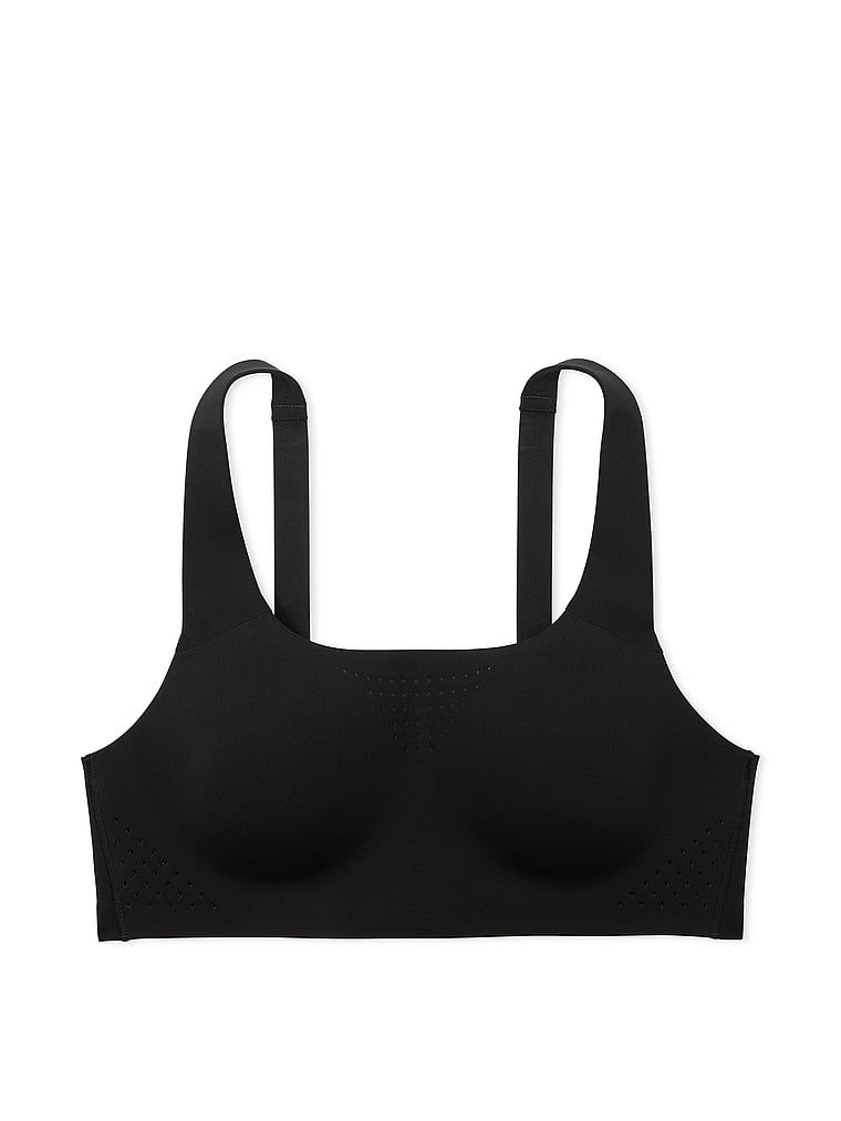 Sportovní podprsenka s maximální podporou Featherweight Max. Produkt je černý a pochází z kolekce VSX.