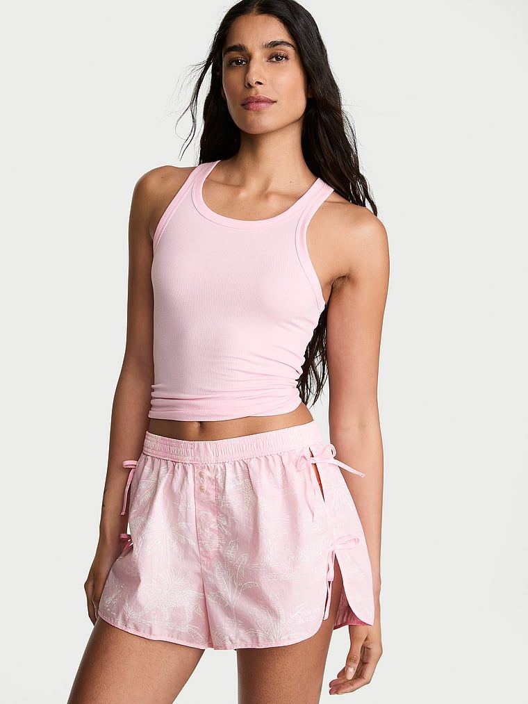 Victoria's Secret Bavlněné pyžamové šortky Mix & Match Sleep Heritage