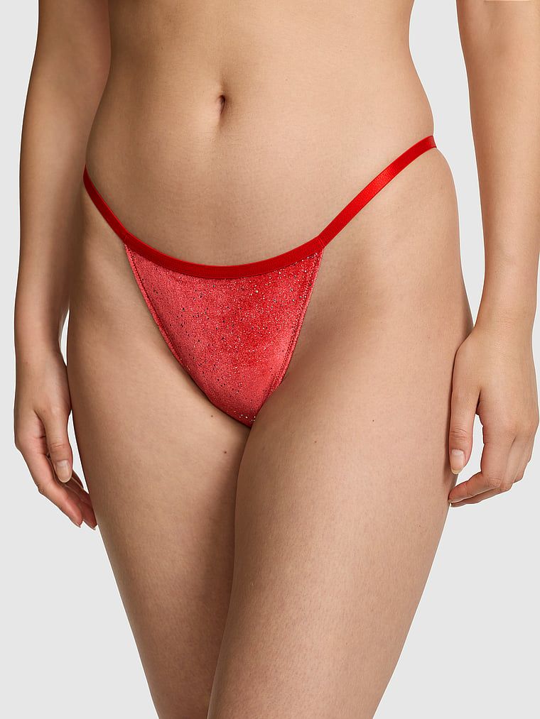 PINK Tanga s vysokým vykrojením Plush Touch