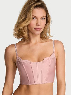Dream Angels Korzetový top s třpytivými okvětními lístky a srdíčky