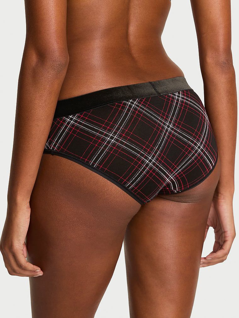 Bavlněné kalhotky s logem Shine Patch Velvet Hiphugger. Produkt je vzorovaný a pochází z kolekce Cotton.