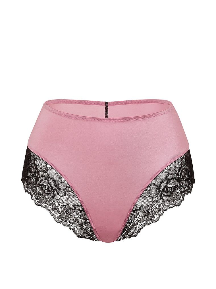 Kalhotky s vysokým pasem a krajkou Smooth Lace-Lem. Produkt je růžové barvy a pochází z kolekce Very Sexy.