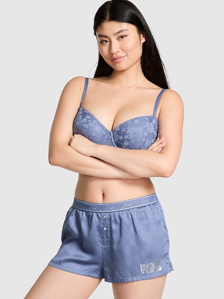 Saténové šortky na spaní Silky Sleep Boxy