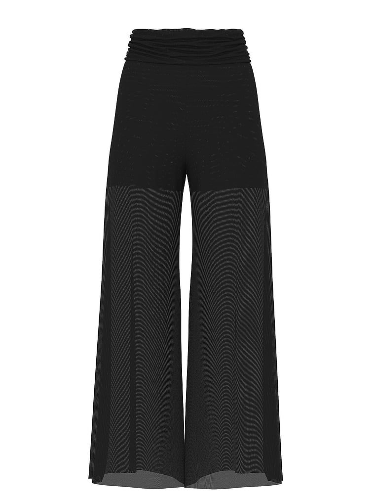 Plážové kalhoty na pláž. Produkt je černý a pochází z kolekce Victoria's Secret Swim.