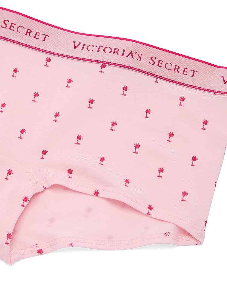 Bavlněné kraťasy s logem v pase Boyshort. Produkt je vzorovaný a pochází z kolekce Cotton.