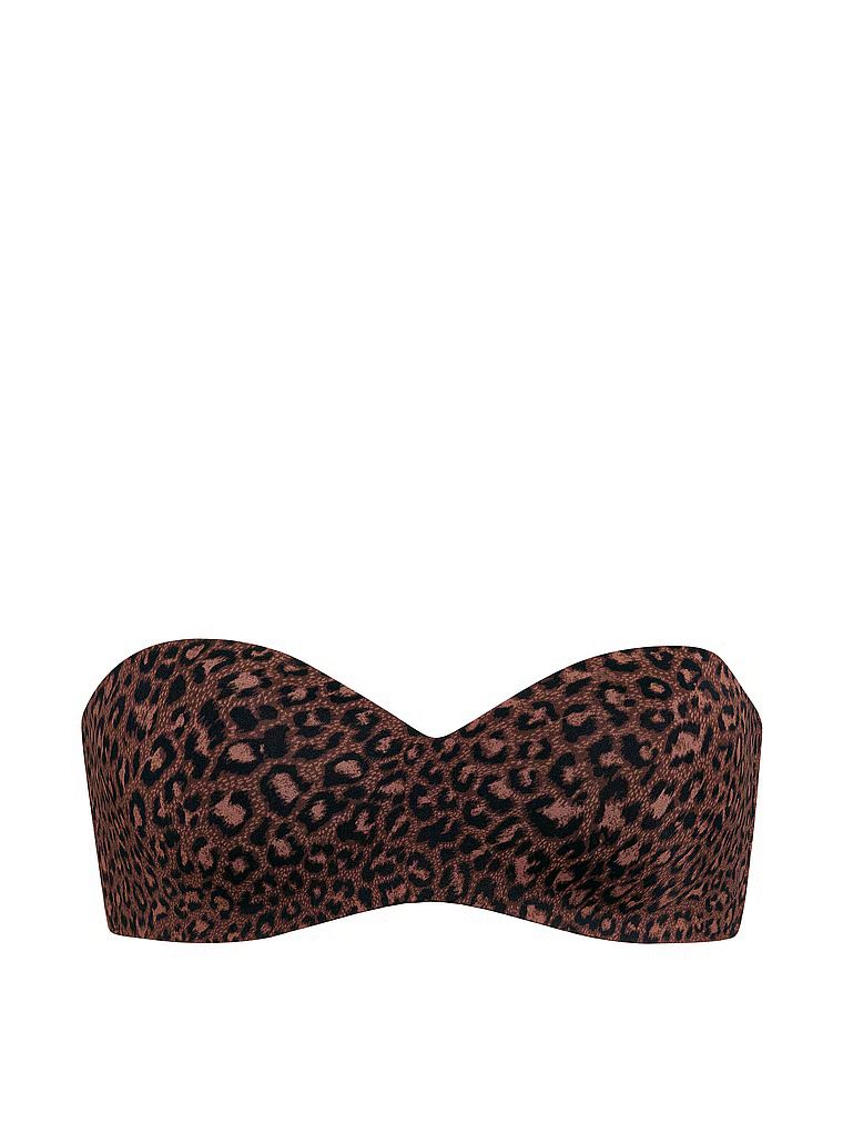 Sweetheart podprsenka bez ramínek a mírně vycpávaná podprsenka. Produkt je vzorovaný a pochází z kolekce Victoria's Secret Bar.