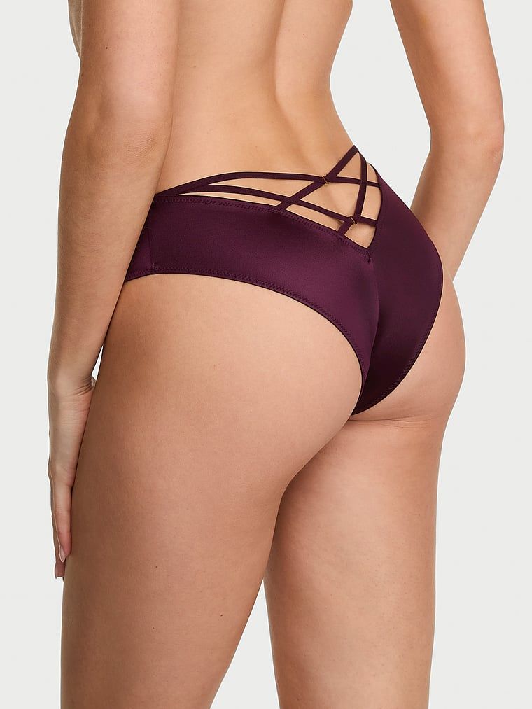 Very Sexy Vyzývavé kalhotky s vysoce vykrojenou nohavičkou a pásky na zadním dílu