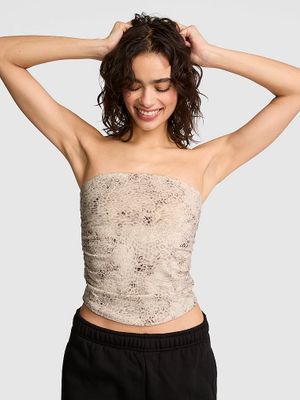 Bandeau top s bočním řasením All-Day Cotton