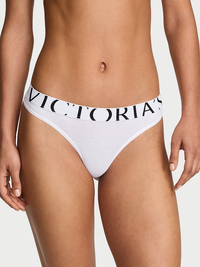 Cotton Bavlněná tanga s velkým logem Exploded Logo