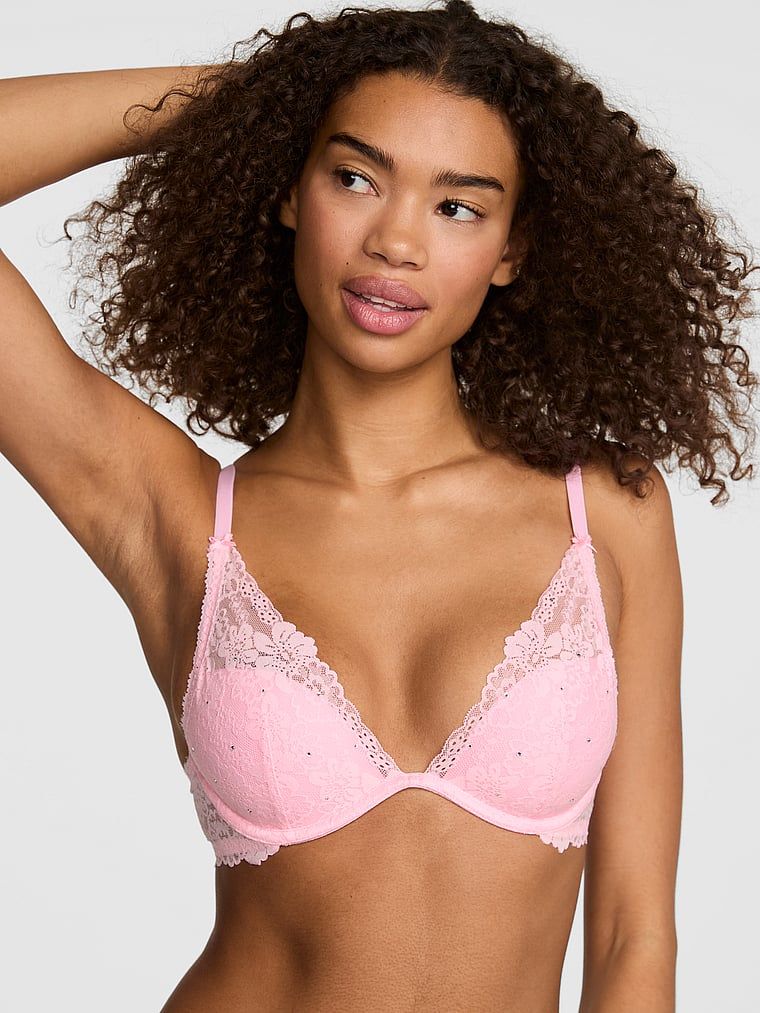 Lehce vyztužená plunge podprsenka PINK Wink™