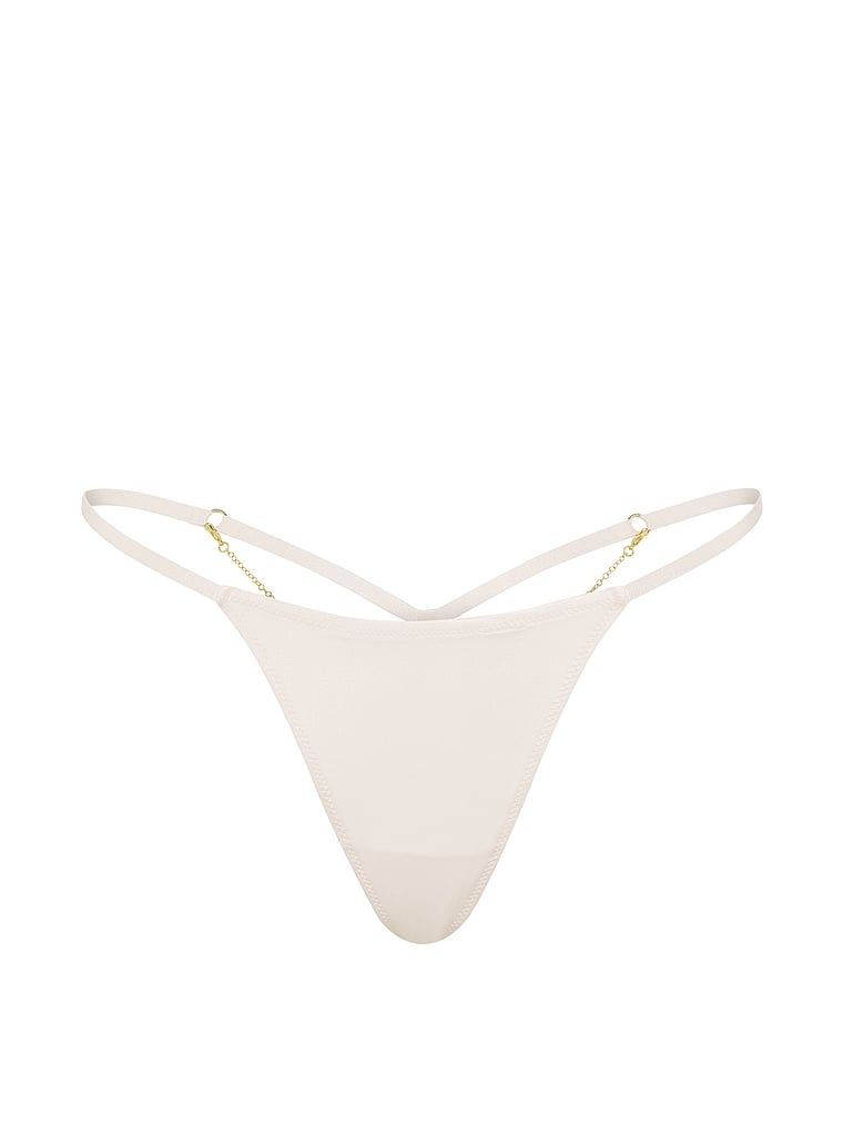 Tanga s řetízkem vzadu Charm. Produkt je bílé barvy a pochází z kolekce Very Sexy.
