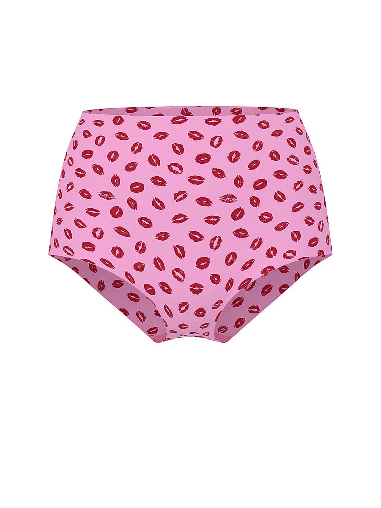 Bezešvé kalhotky s vysokým pasem Ne-ukazují. Produkt je vzorovaný a pochází z kolekce No-Show.