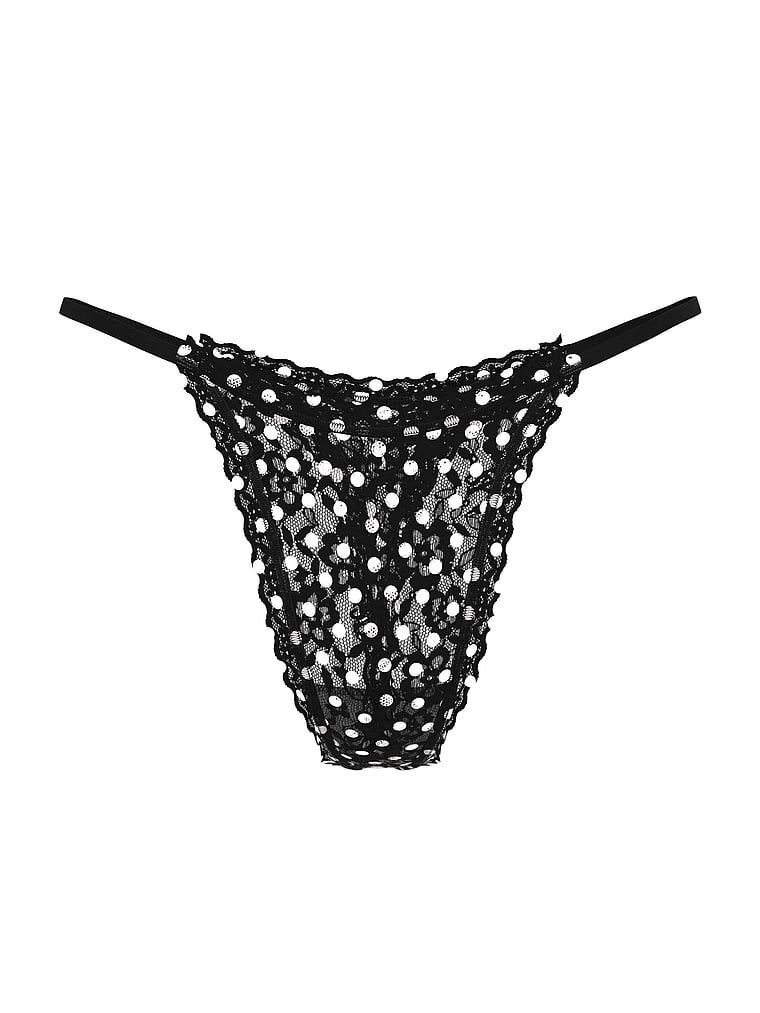 Krajková krajková tanga. Produkt je vzorovaný a pochází z kolekce Lacie.