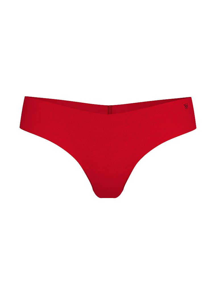Bezešvá tanga bez show. Produkt je červené barvy a pochází z kolekce No-Show.