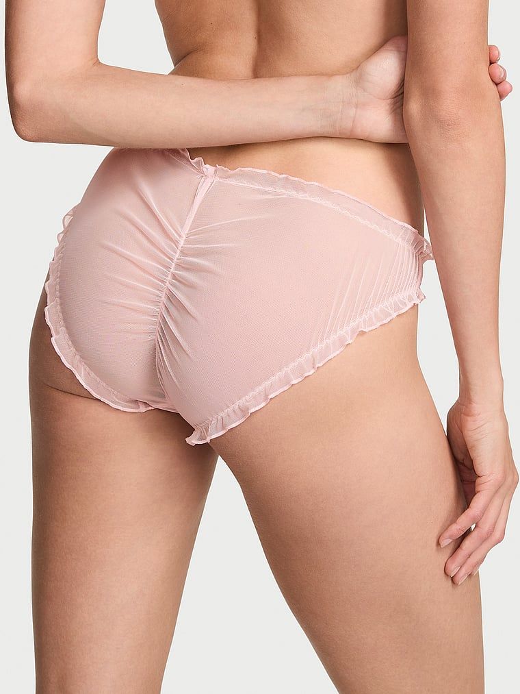 Volánkové síťované mašle v bikinách. Produkt je růžové barvy a pochází z kolekce Dream Angels.