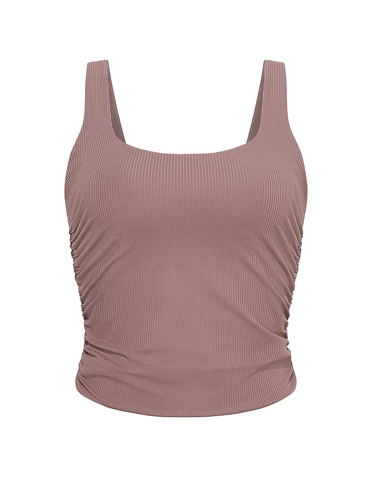 VSX Elevate žebrovaný top. Produkt je šedobarevný a pochází z kolekce VSX.