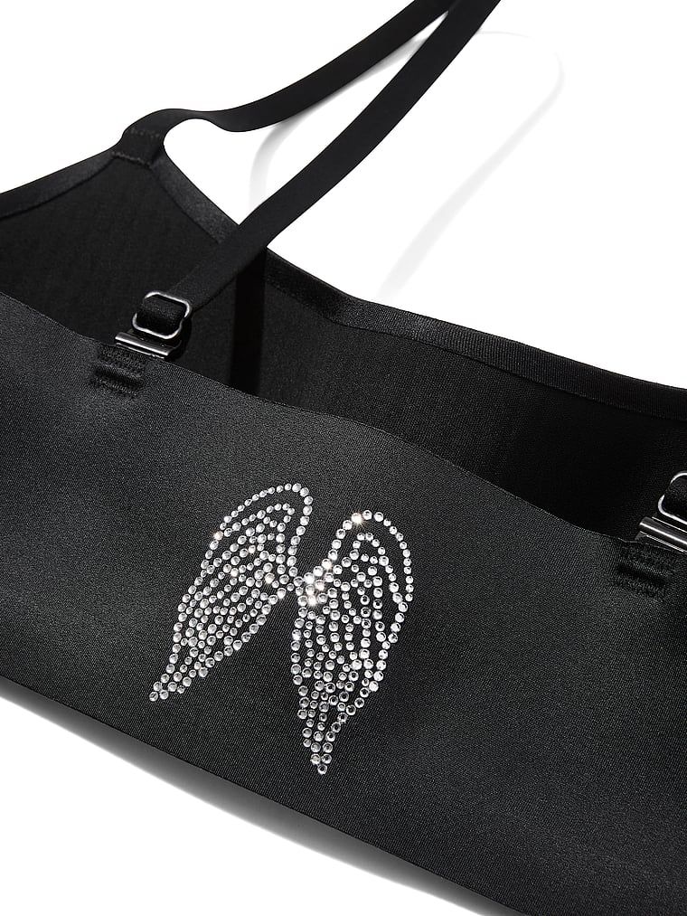 Sportovní podprsenka vyrobená z lesklého materiálu VSX Featherweight Light GlossyTech. Produkt je černý a pochází z kolekce VSX.