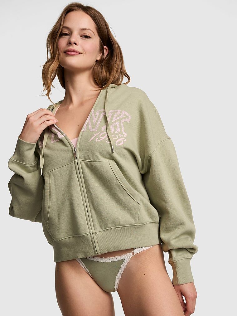 Mikina s kapucí na zip Campus Fleece