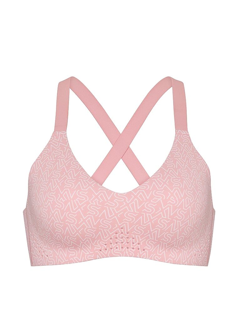 Sportovní podprsenka s výstřihem do V VSX Featherweight. Produkt je vzorovaný a pochází z kolekce VSX.