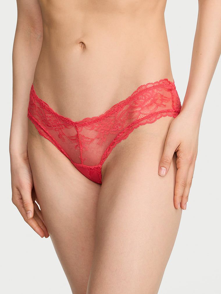 Very Sexy Vyzývavé krajkové kalhotky s vysoko střiženou nohavičkou