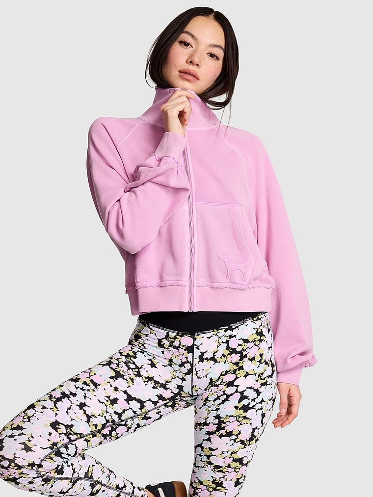 Mikina Campus Terry se stojáčkem na zip